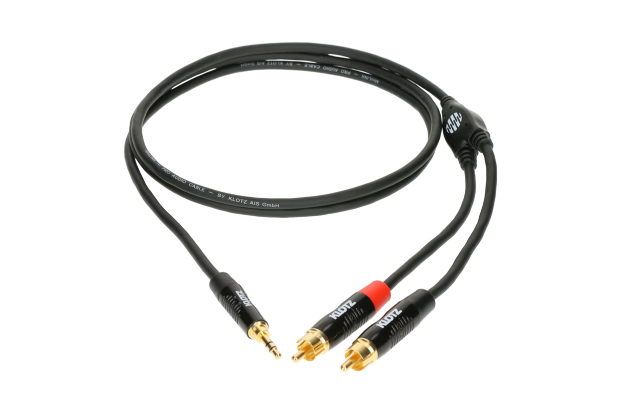 כבל 3.5-2RCA באורך 3 מטר מקצועי