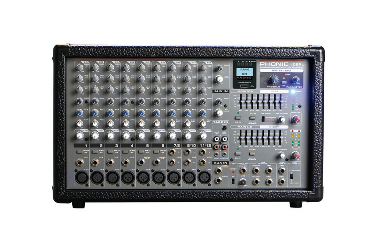 מיקסרהמגבר 2x400W RMS ‏PHONIC