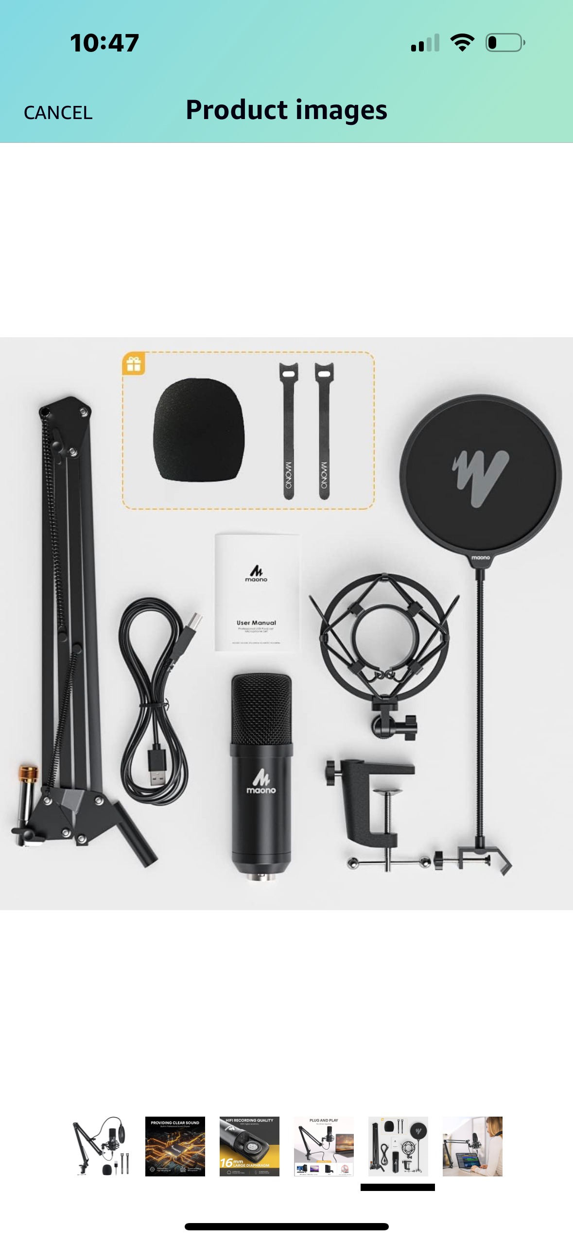 ⁦מיקרופון לפודקסט חיבורusb למחשב⁩ – תמונה ⁦3⁩