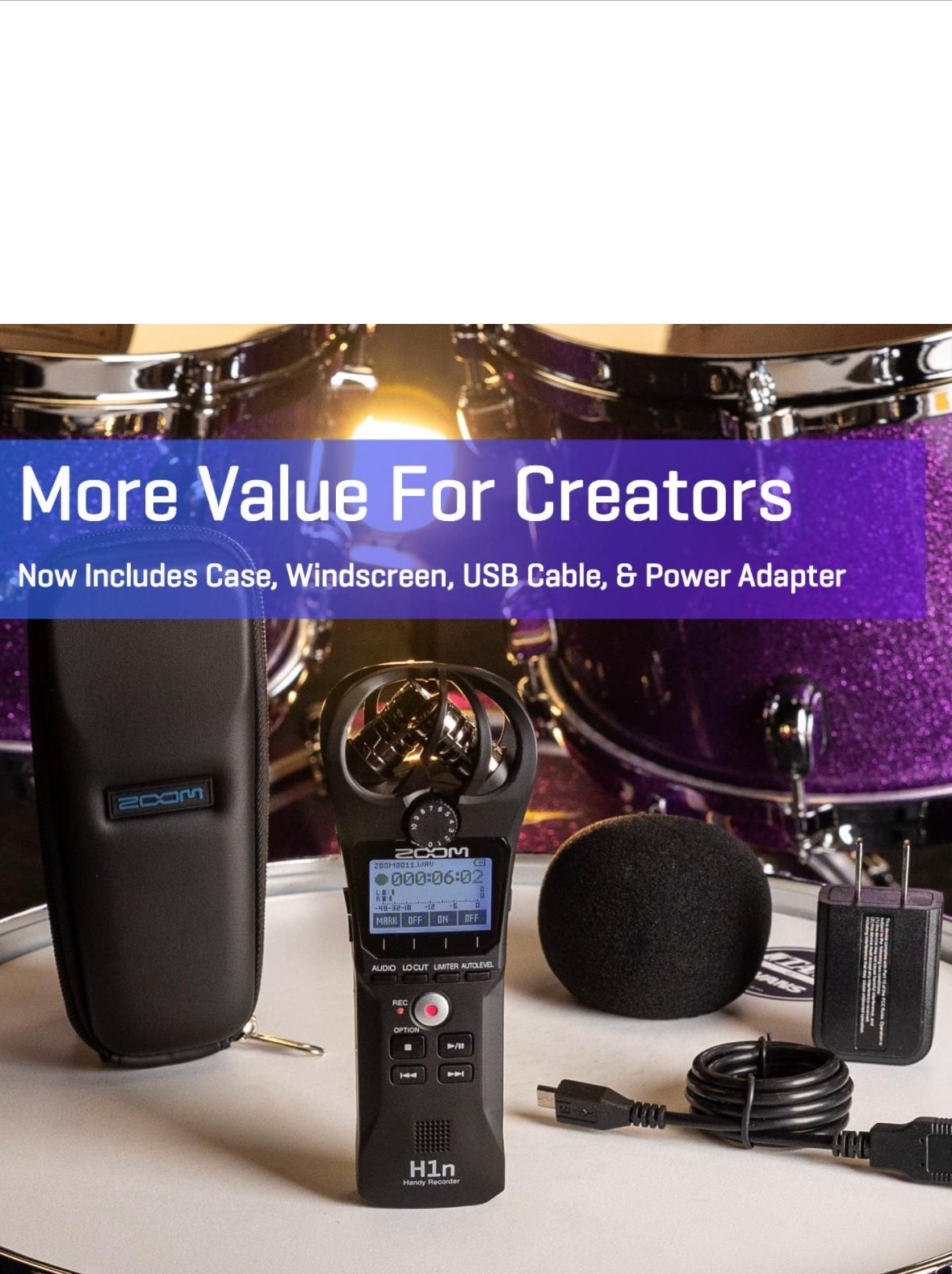 ⁦מכשיר הקלטה  זום  zoom H1n⁩ – תמונה ⁦3⁩