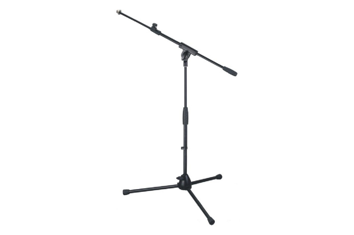 סטנד מיקרופון נמוך מקצועי עם זרוע טלסקופית MS007